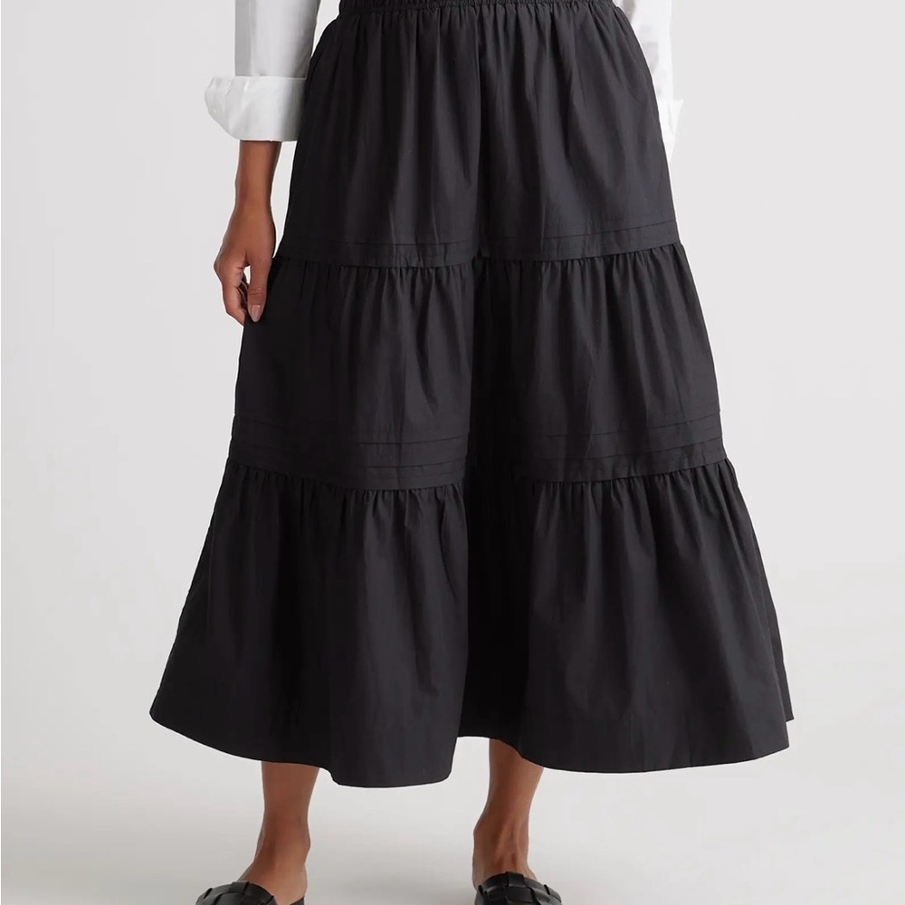 Quince Black Tiered Maxi Skirt - Picture 4 of 5